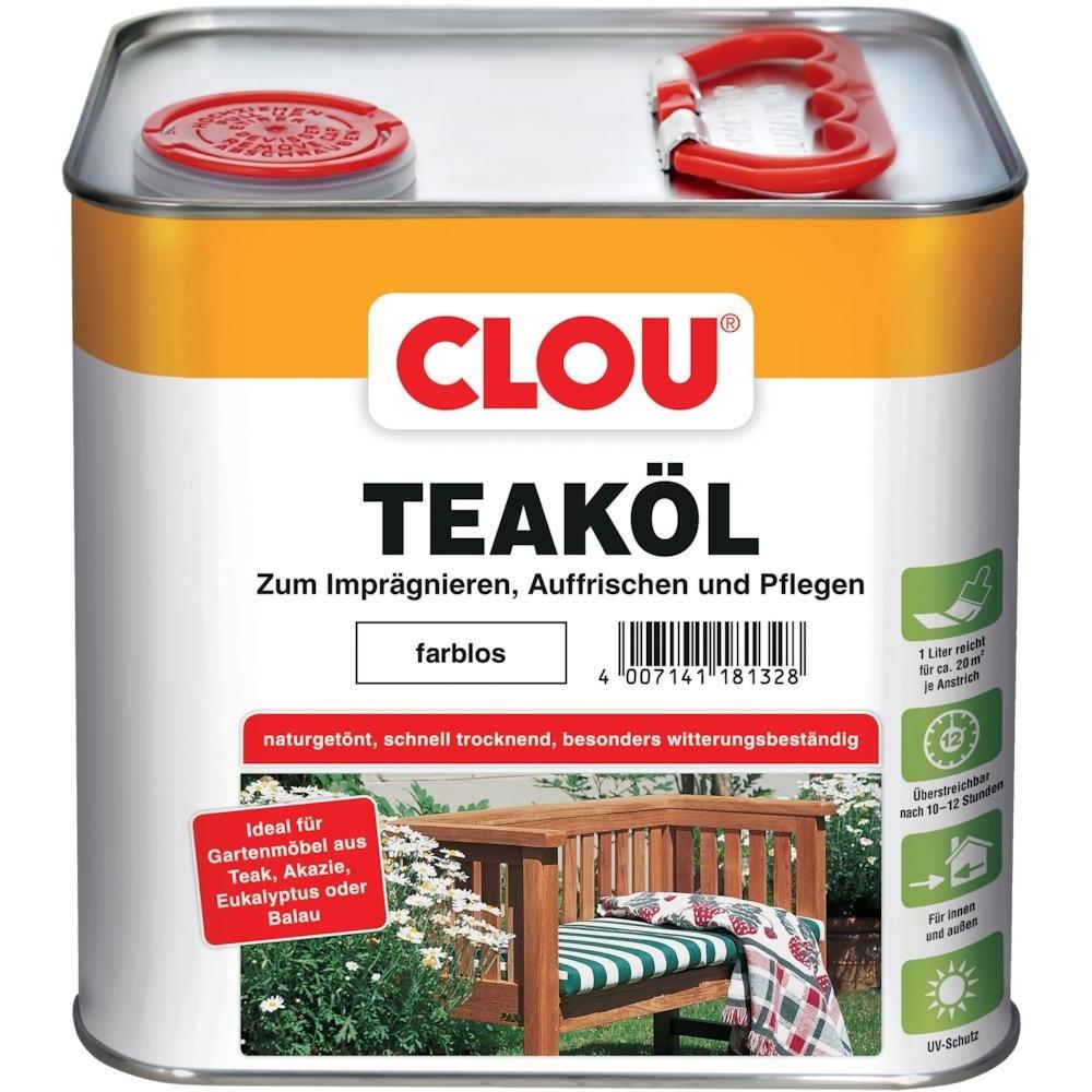 Thumbnail - Clou, Holzschutz + Holzpflege, Teaköl (Farblos, 0.75 l)