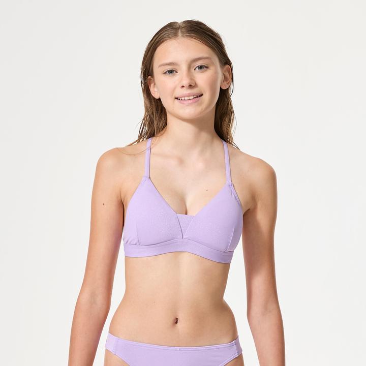 Immagine prodotto Decathlon Bikini-Oberteil Maedchen Triangel Lurex Polyamid (140)