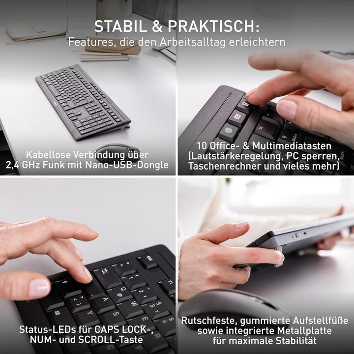 Produktbild CHERRY Stream Desktop Recharge (Deutschland, Kabelgebunden)