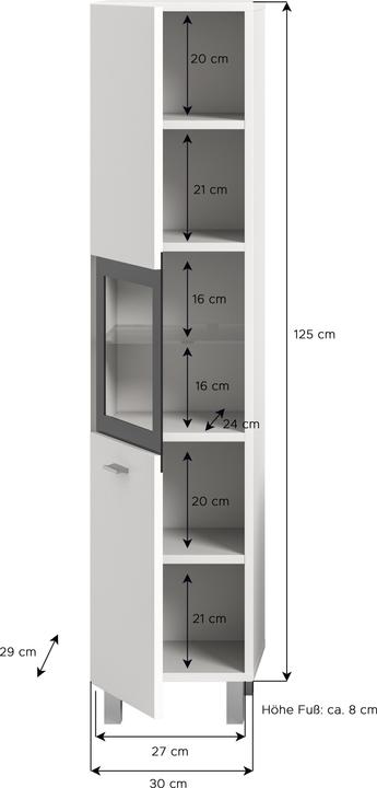 Produktbild Xonox Home Boston (30 x 29 x 125 cm)