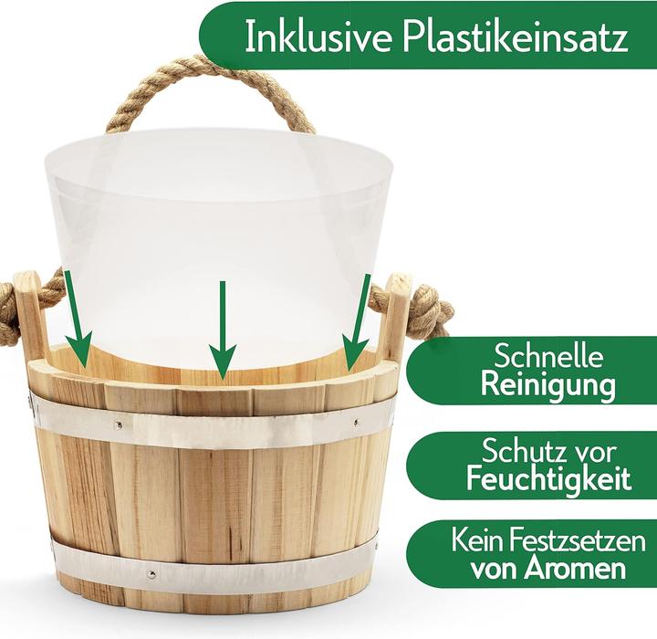 Produktbild CozyNature Sauna-Eimer mit Kelle