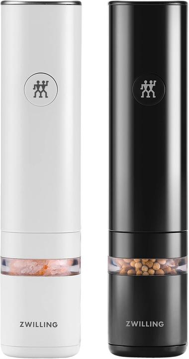 Actual product image Zwilling Enfinigy spice grinder set of 2 electric, black/white (Pepper, Salt)