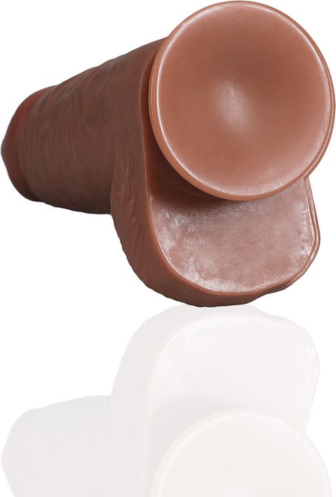 Actual product image RealRock Extra Thick Straight with Balls 9 / 23 cm - Tan