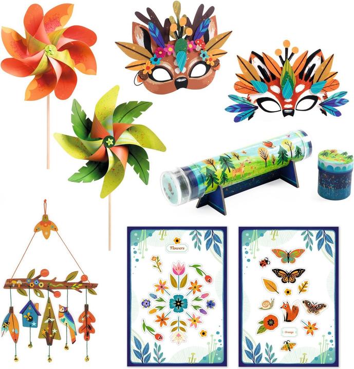 Actual product image Djeco DIY set with 5 nature activities