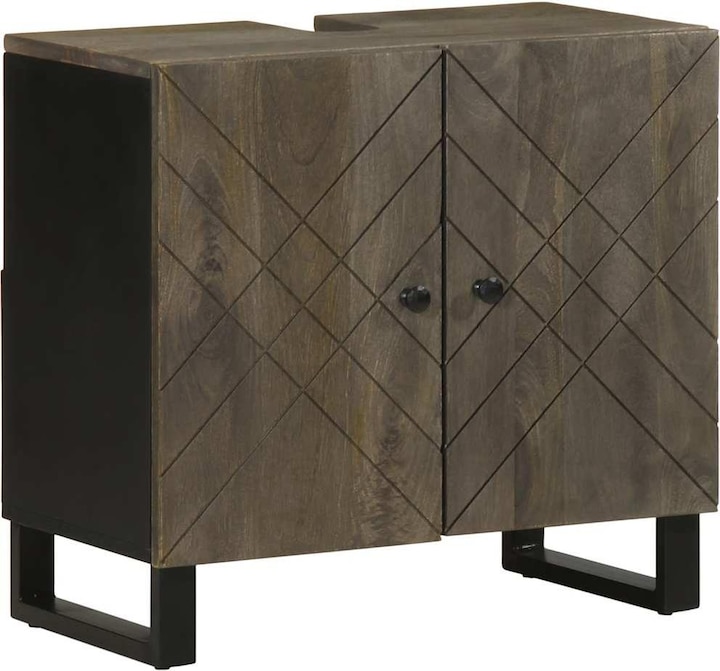 Immagine prodotto VidaXL Set di mobili da bagno a 3 pezzi in legno massiccio di mango nero