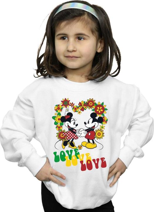 Produktbild Disney Mickey And Minnie Mouse Hippie Love Sweatshirt Mädchen (116)