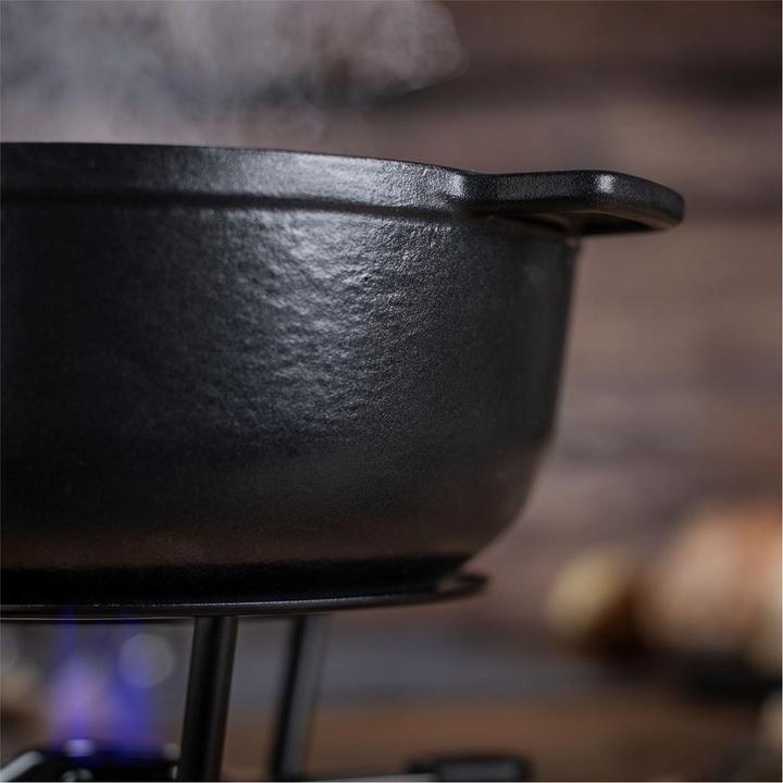 Image du produit Kuhn Rikon Caquelon induction fonte noir matt avec poignée d'assistance Ø 24 cm (3.20 l)