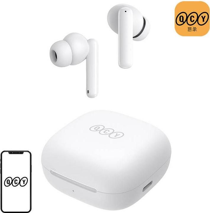 Actual product image QCY T13ANC bezdrátová Å¡puntová sluchátka s ANC, bílá (ANC, Wireless)