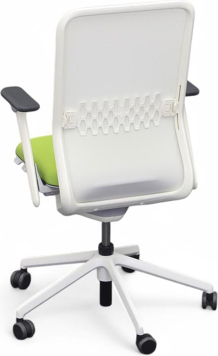 Actual product image Sitag Bürostuhl SitagTeam Mesh swissmade mit 2D Armlehnen, Grün, Neu (41 - 52 cm)