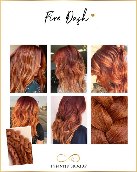 Produktbild Infinity Braids Messy Braid Viènne Fire Dash