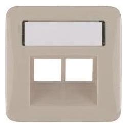 Legrand Abdeckung RJ45 Rutenbeck 776658 Creo mandelweiss UAE, Taster + Schalter, Weiss