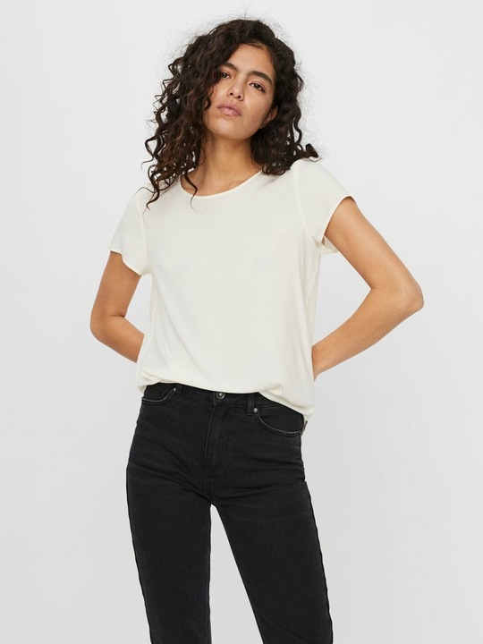 Immagine prodotto Vero Moda Top con collo rotondo e maniche corte (M)