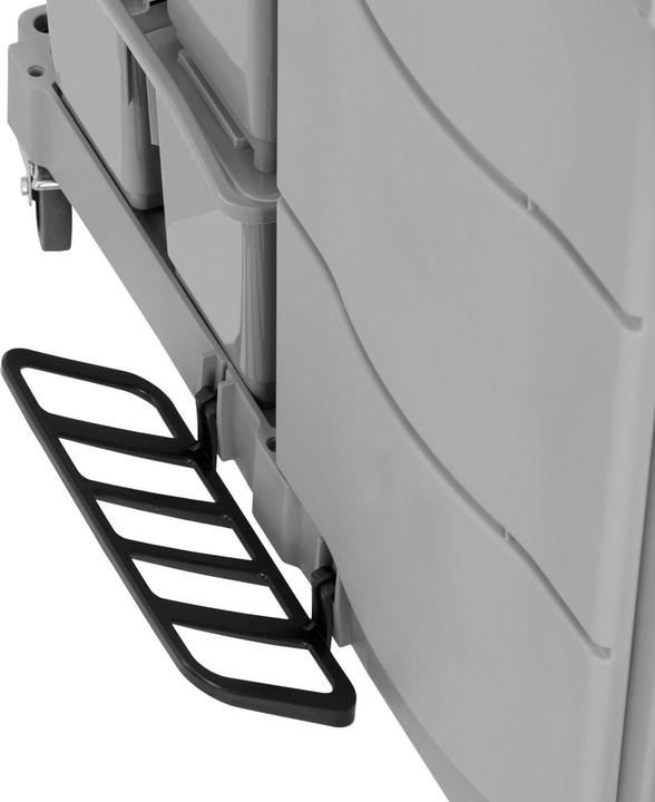Actual product image Ulsonix Cleaning Trolley - with laundry bag - lockable compartment - 2 buckets - 2 double boxes (1 pcs.)