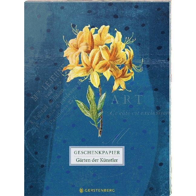 Gerstenberg, Geschenkverpackung, Gärten der Künstler Geschenkpapier.Orch (Geschenkpapier)