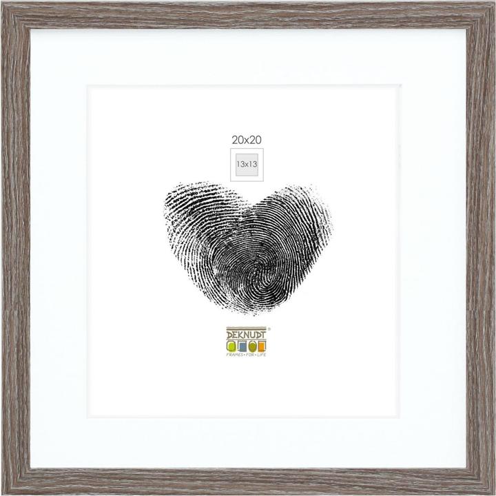 Actual product image Deknudt S66KH3 P1 20x20 Holz grau eiche mit Passepartout (13 x 13 cm, 20 x 20 cm)