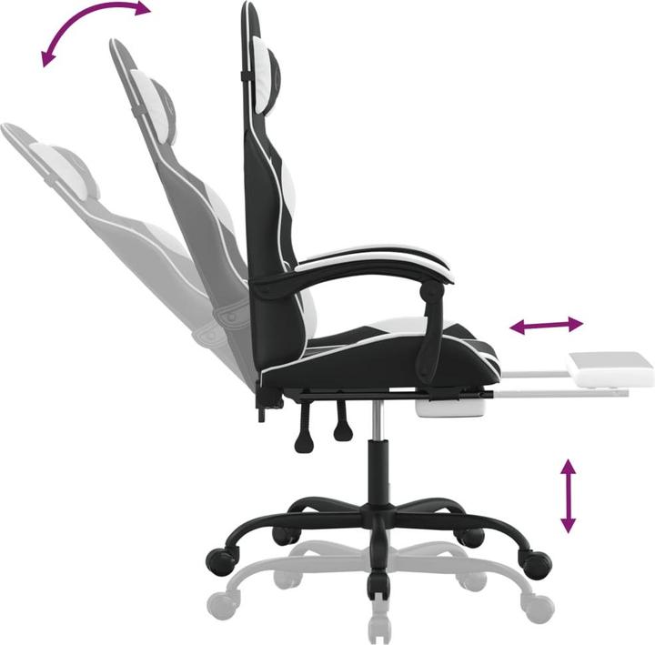 Produktbild vidaXL Gaming-Stuhl (44.50 - 54.50 cm)