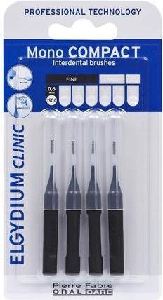 Produktbild Pierre Fabre Clinic Mono Compact Black Interdentalbürsten Iso 0 0,6mm (4 x, 0.60 mm)
