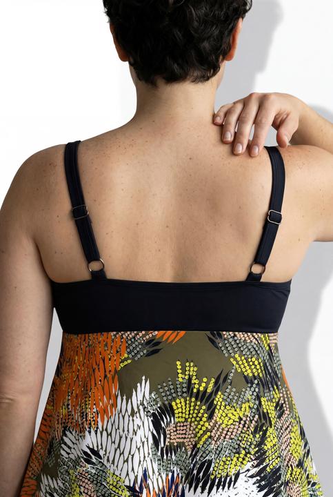 Produktbild Ulla Popken Badekleid, Dschungel, Softcups, recycelt (48)