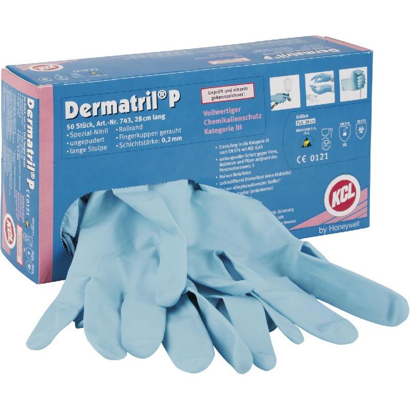 KCL, Schutzhandschuhe, Einweg-Nitril-Handschuhe Dermatril P 743 (6)