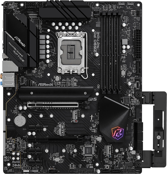 Actual product image AsRock MB Z690 PG Riptide 1200 HDMI DDR4 (LGA 1700, Intel Z690H, ATX)