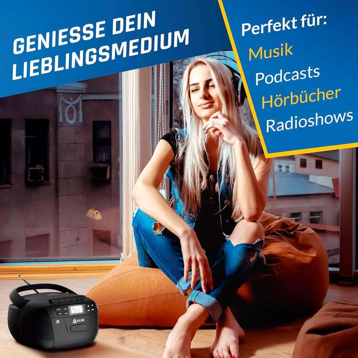 Produktbild Fourze CD-Player mit Kassettenspieler (Bluetooth)