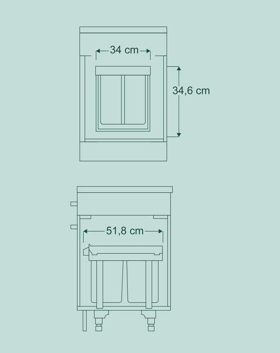 Produktbild Relaxdays Einbaumülleimer (30 l)