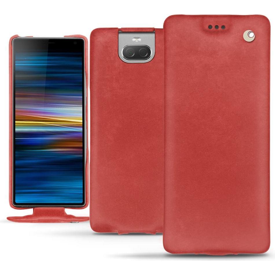Thumbnail - Noreve Lederschutzhülle vertikal (Sony Xperia 10), Smartphone Hülle, Rot