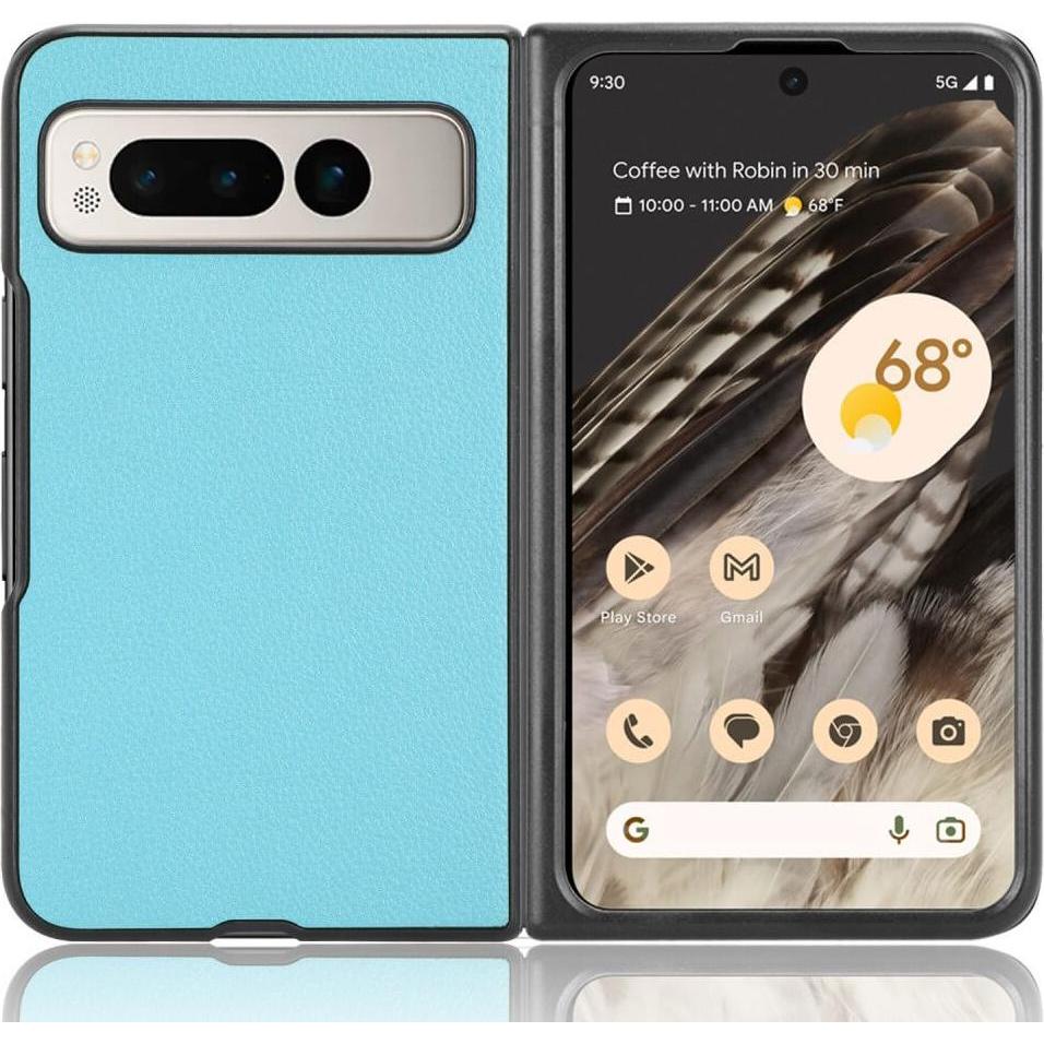 Cover-Discount Google Pixel Fold - Klassische Schutzhülle hellblau (Google Pixel Fold), Smartphone Hülle, Blau