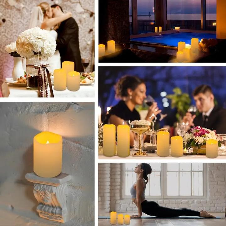 Actual product image Cbx 12 flameless LED candles with remote control and timer function (12x)