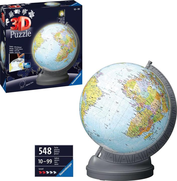 Immagine prodotto Ravensburger Globe with Light (540 pezzi)