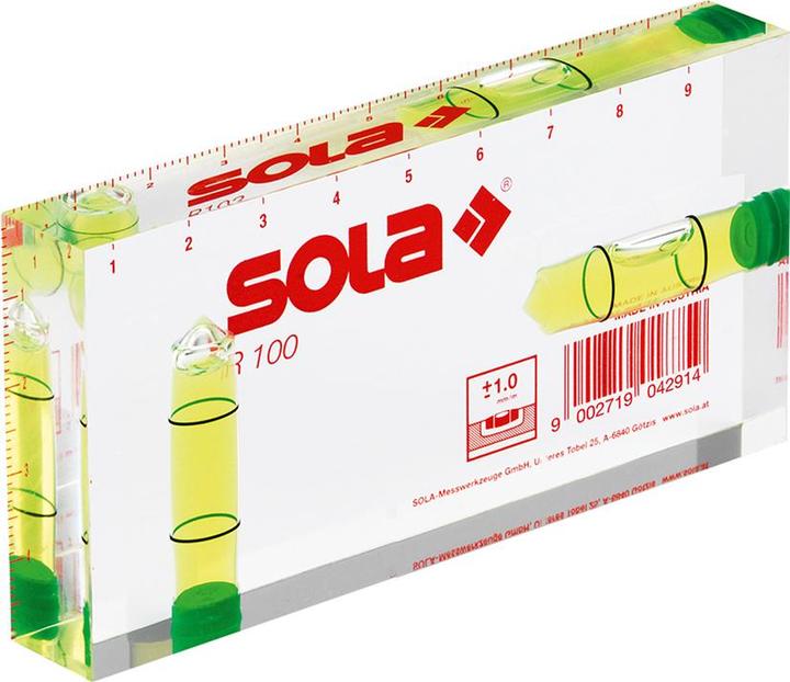 Actual product image Sola Plexiglass spirit level (10 cm)