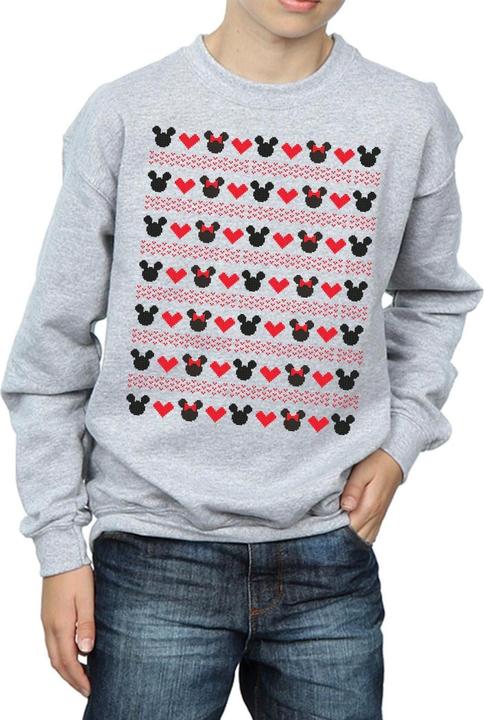 Produktbild Disney Mickey And Minnie Christmas Hearts Sweatshirt Jungen (152, 158)