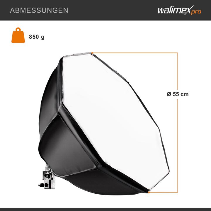 Produktbild Walimex pro LED 35W Octagon Ø55cm Daylight 5.000K (Studioleuchte)