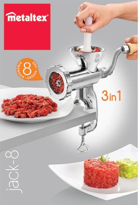 Immagine prodotto Metaltex Set tritacarne 'Jack' taglia 8 Alu