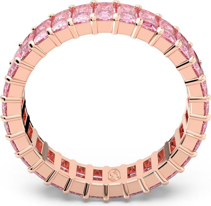Produktbild Swarovski Matrix Ring Baguette Schliff Rosa Roségold (50)