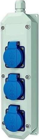 Actual product image Mennekes Socket strip (3x, CEE 7/3)