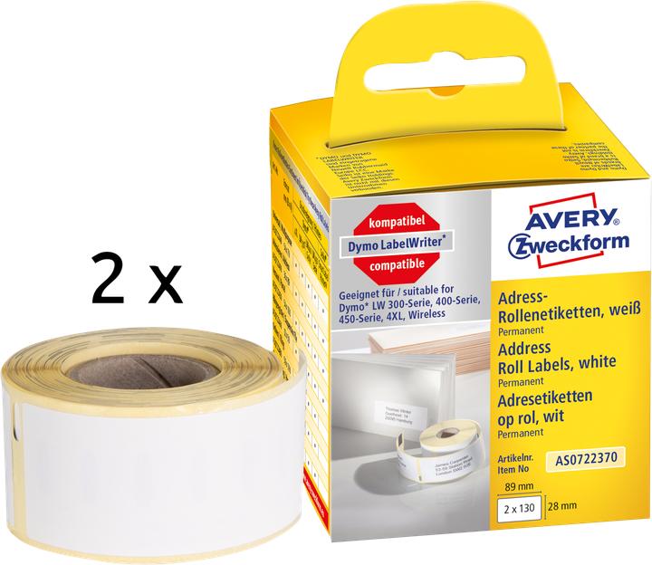 Produktbild Avery Rollenetiketten