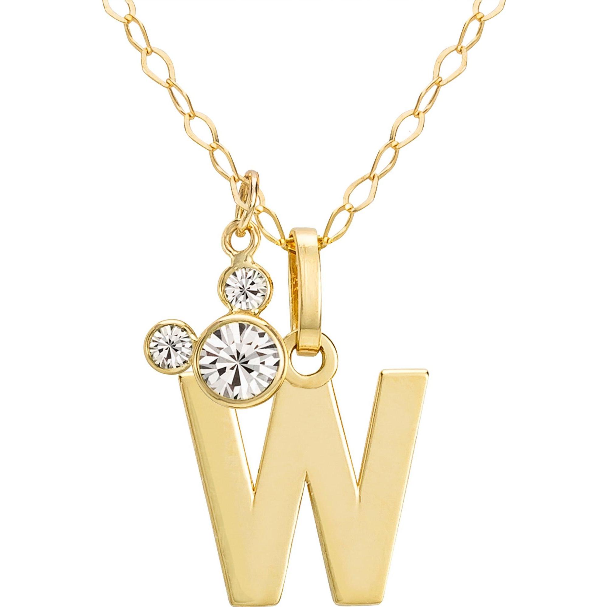 Disney, Halsschmuck, Kinderkette Mickey Mouse, (375er Gelbgold, 40 cm)