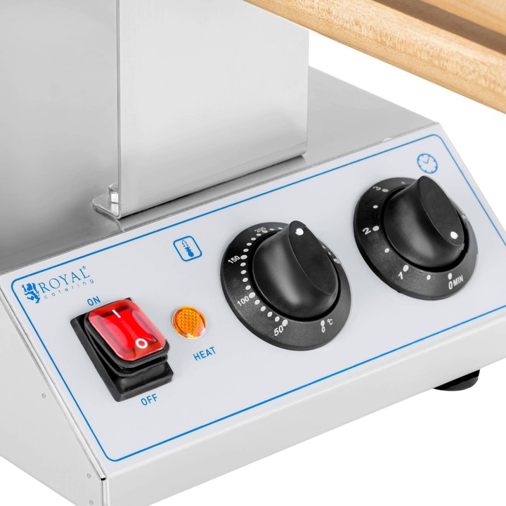 Actual product image Royal Catering Bubble Waffle Maker - 1,415 W - - 50 - 250 ° C - Timer: 0 - 5 min