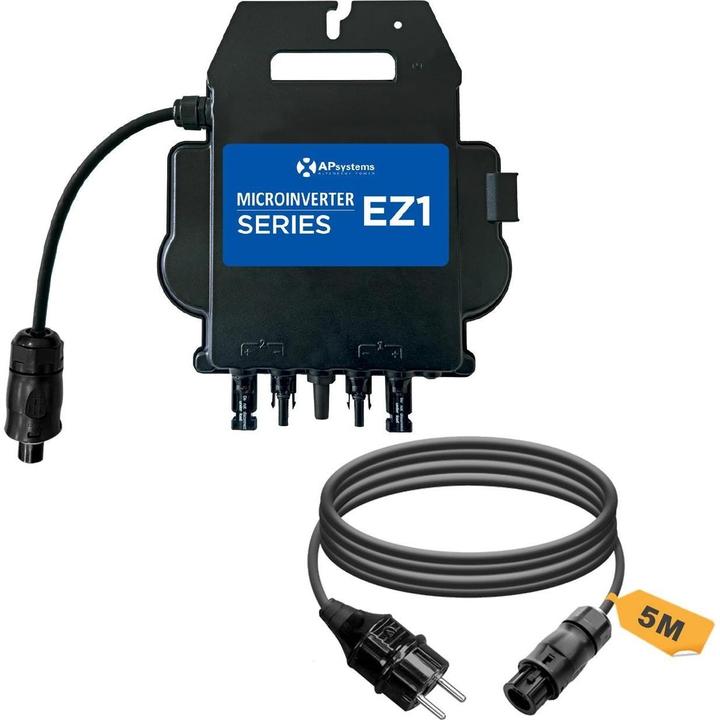 Actual product image APSystems EZ1-M + cable bundle
