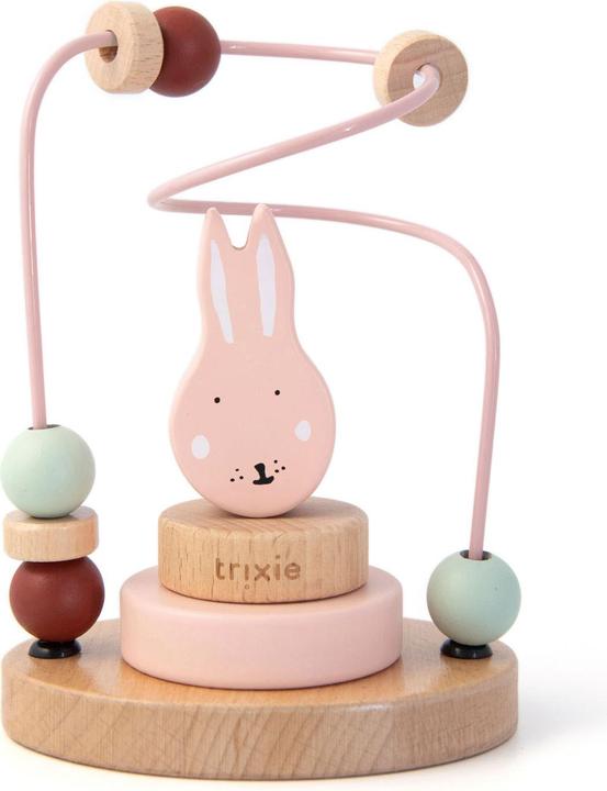 Trixie Baby Motorikspirale aus Holz - Mrs. Kaninchen