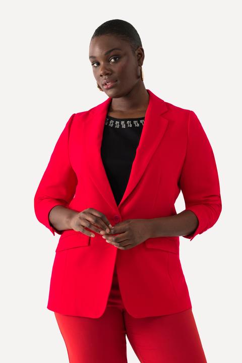 Produktbild Ulla Popken Blazer, Acetat, Reverskragen, Knopfverschluss (52)