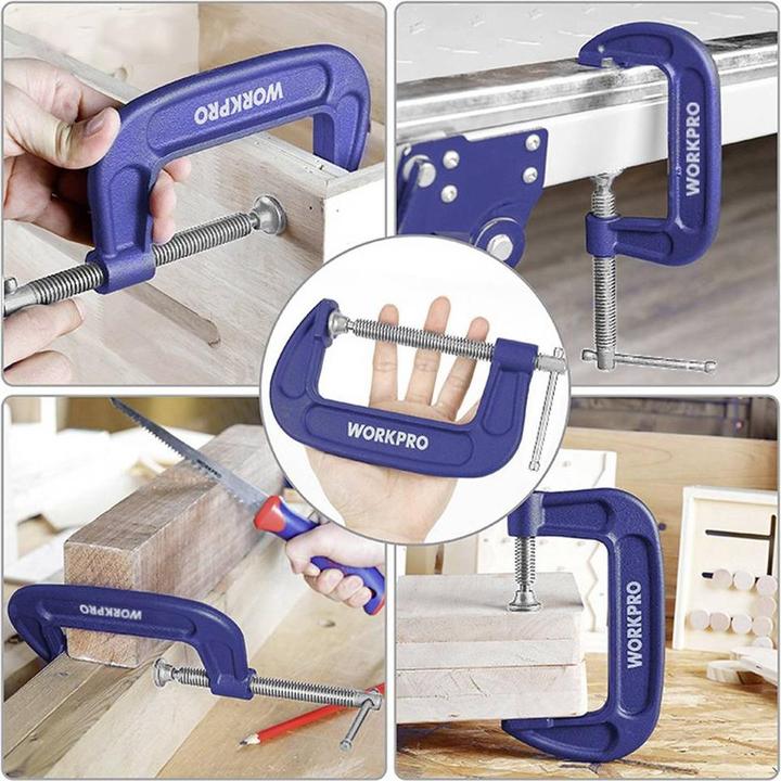 Actual product image Workpro 100 mm C-clamp (100 mm)