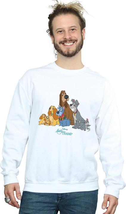 Actual product image Disney Mens Lady And The Tramp Classic Group Sweatshirt (L)