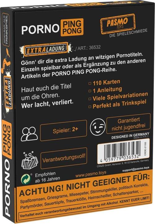 Produktbild Craze Porno Ping Pong Extra Ladung (Sonstiges)