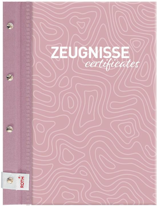 Image du produit Roth Porte-revue Pattern avec vis pour livre ""Dusty Rose"" couverture en toile métallique colorée avec (A4, 1x)