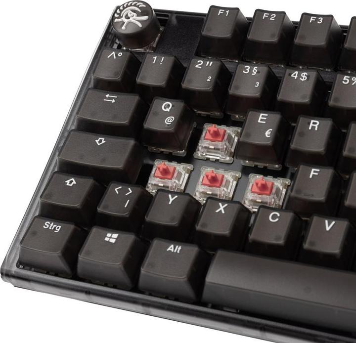 Productafbeelding Ducky One 3 Aura Black TKL Gaming Keyboard, RGB LED - MX-Silent-Red (DE, Bedraad)