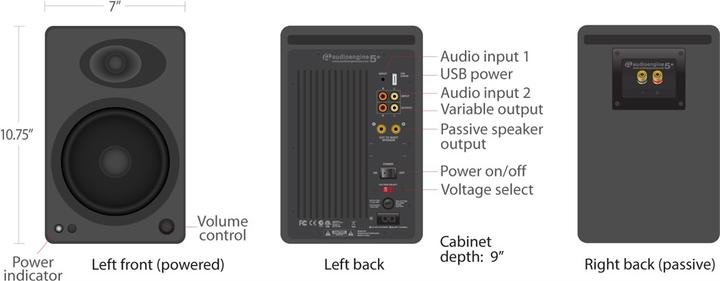 Image du produit Audioengine A5+ (1 paire, 150 W)
