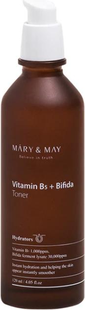 Produktbild Mary&May Vitamin B5 + Bifida Toner 4.05 Fl Oz / 120 ml (Reinigungslotion, 120 ml)