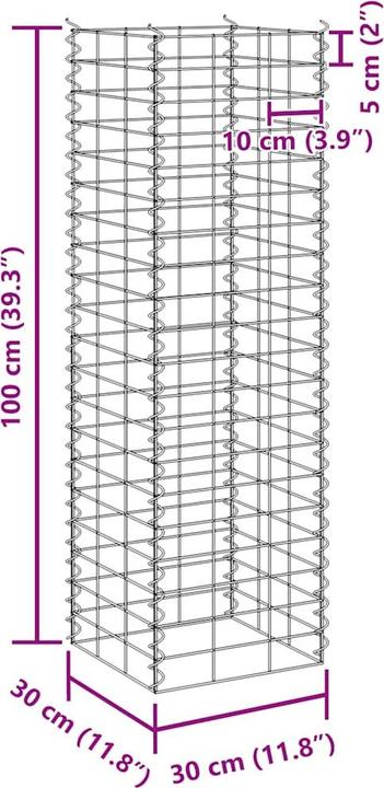Image du produit vidaXL Gabionen-Hochbeet
